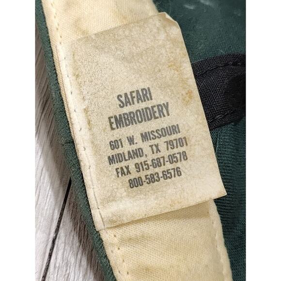 Vintage Meridian Oil Green Golf Hat Rope Strapback Adjustable Midland Texas USA - Picture 7 of 8